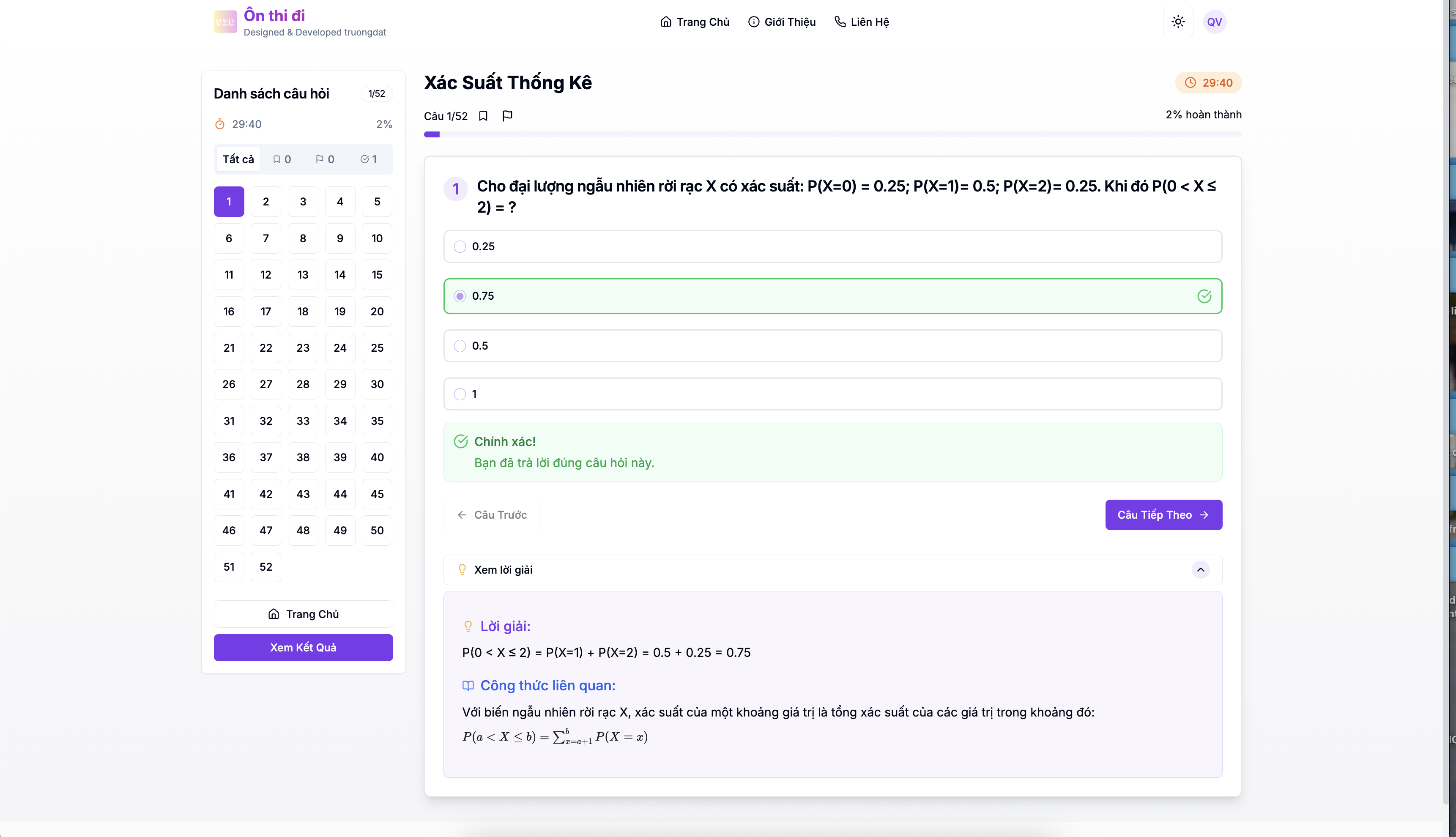Quiz Study Website